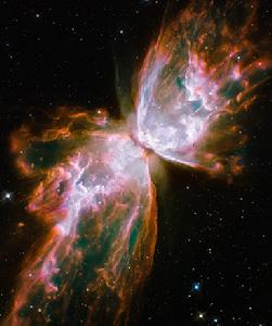 5.哈勃望遠鏡發現太空“蝴蝶”