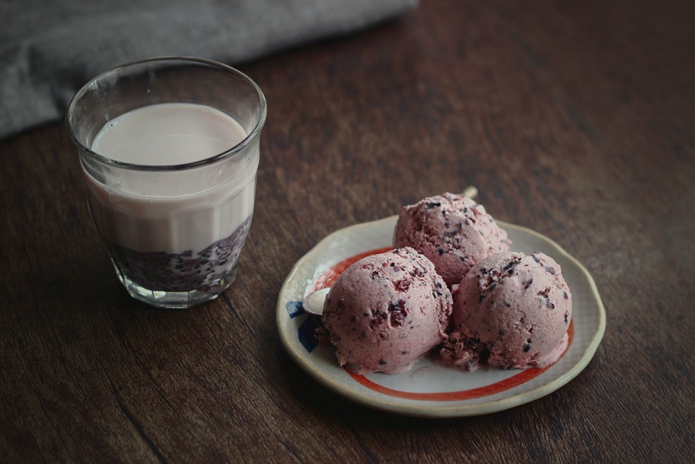 紫米冰淇淋