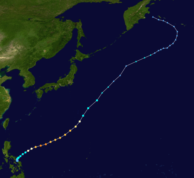 強颱風鯨魚 路徑圖