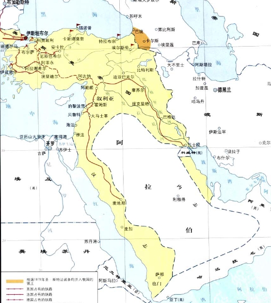 19世紀末～20世紀初的奧斯曼帝國
