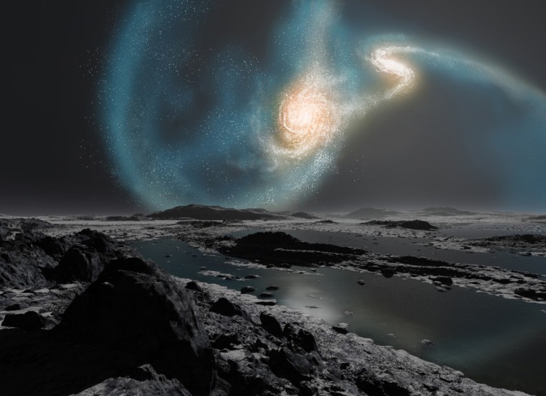仙女座星系-銀河系的碰撞