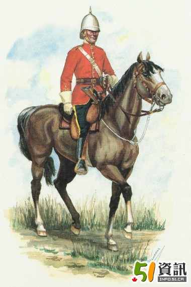 1880年代全副武裝的西北騎警