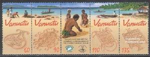 萬那杜發行的沙畫題材的郵票