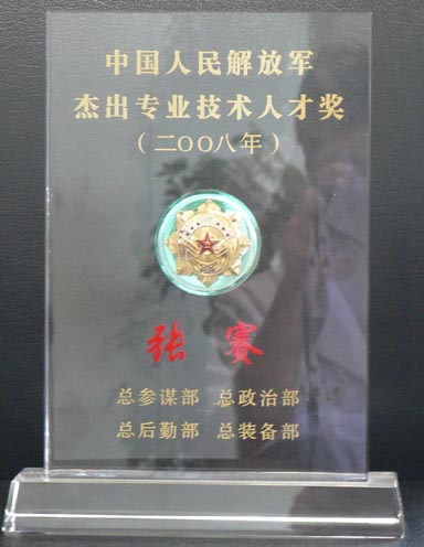 中國人民解放軍專業技術人才獎獎牌徽章
