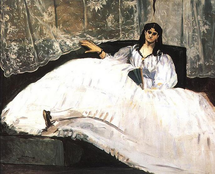 Jeanne Duval, Baudelaire\x27s Mistress, Reclining Jeanne Duval, Baudelaire\x27s Mistress, Reclining