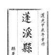 蓬溪縣誌 蓬溪縣誌