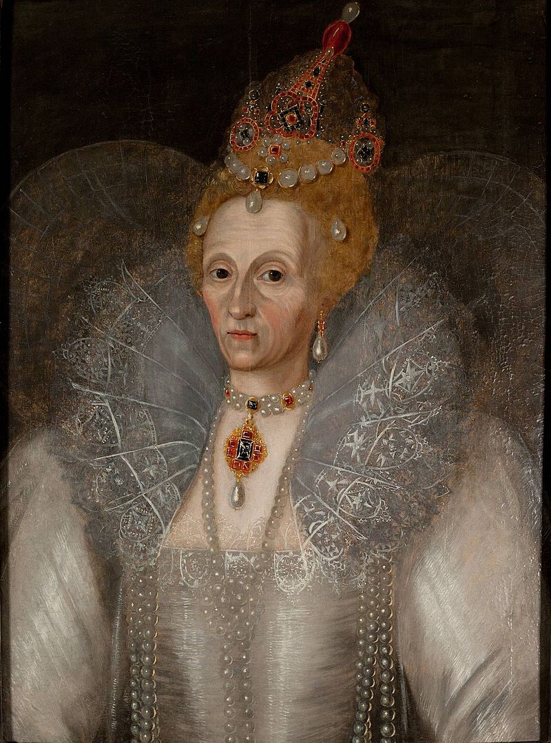 晚年的伊莉莎白一世，1595年