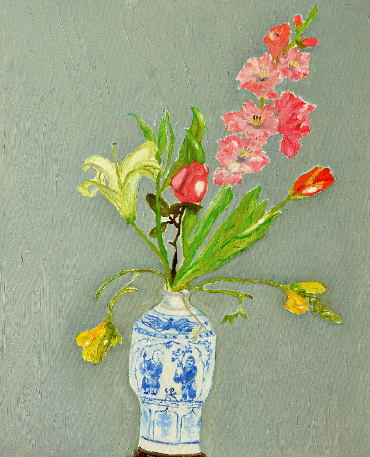 花卉寫生（一） 布面油畫  61×48cm 2014