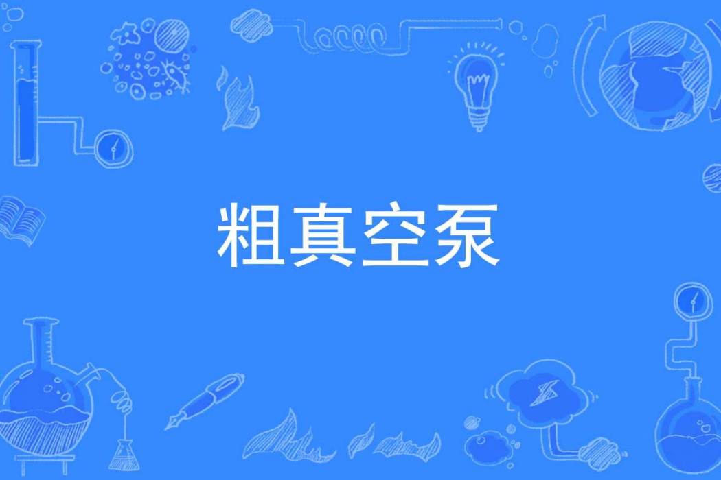 粗真空泵 粗真空泵