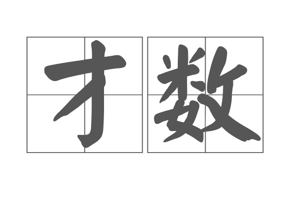 才數 才數