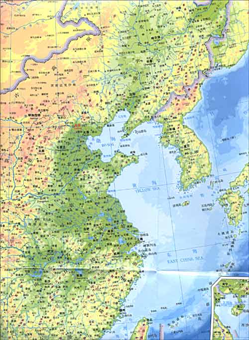中國地理地圖