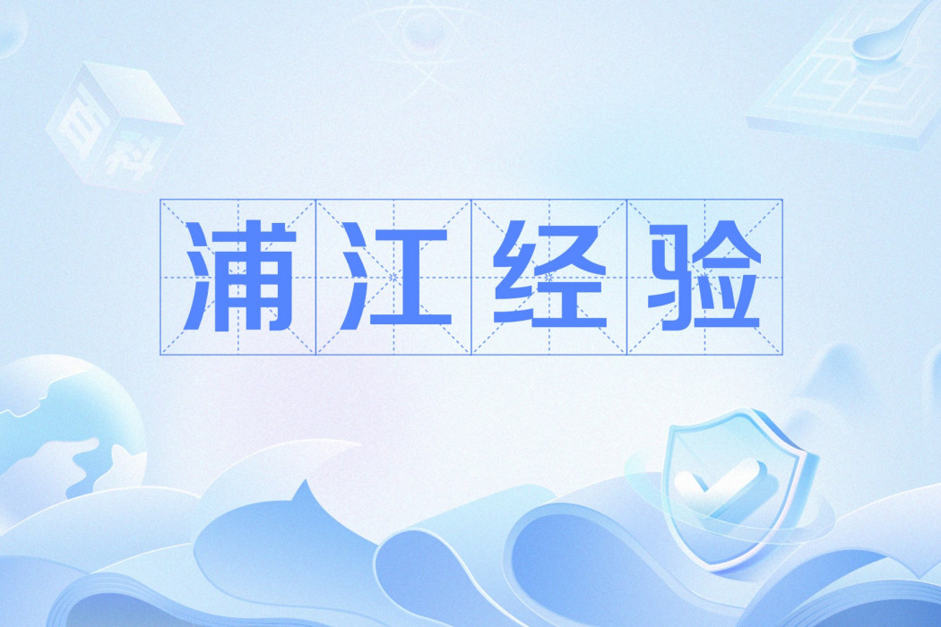 浦江經驗 浦江經驗