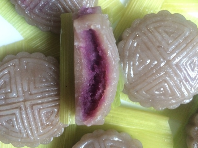 藕粉紫薯糕