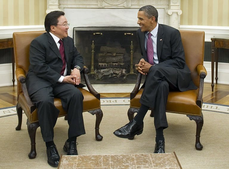 蒙古國和美國總統會談
