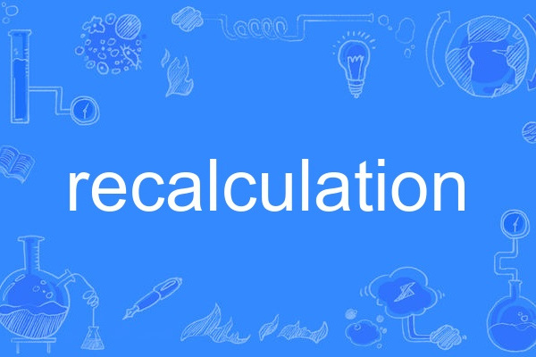 recalculation recalculation