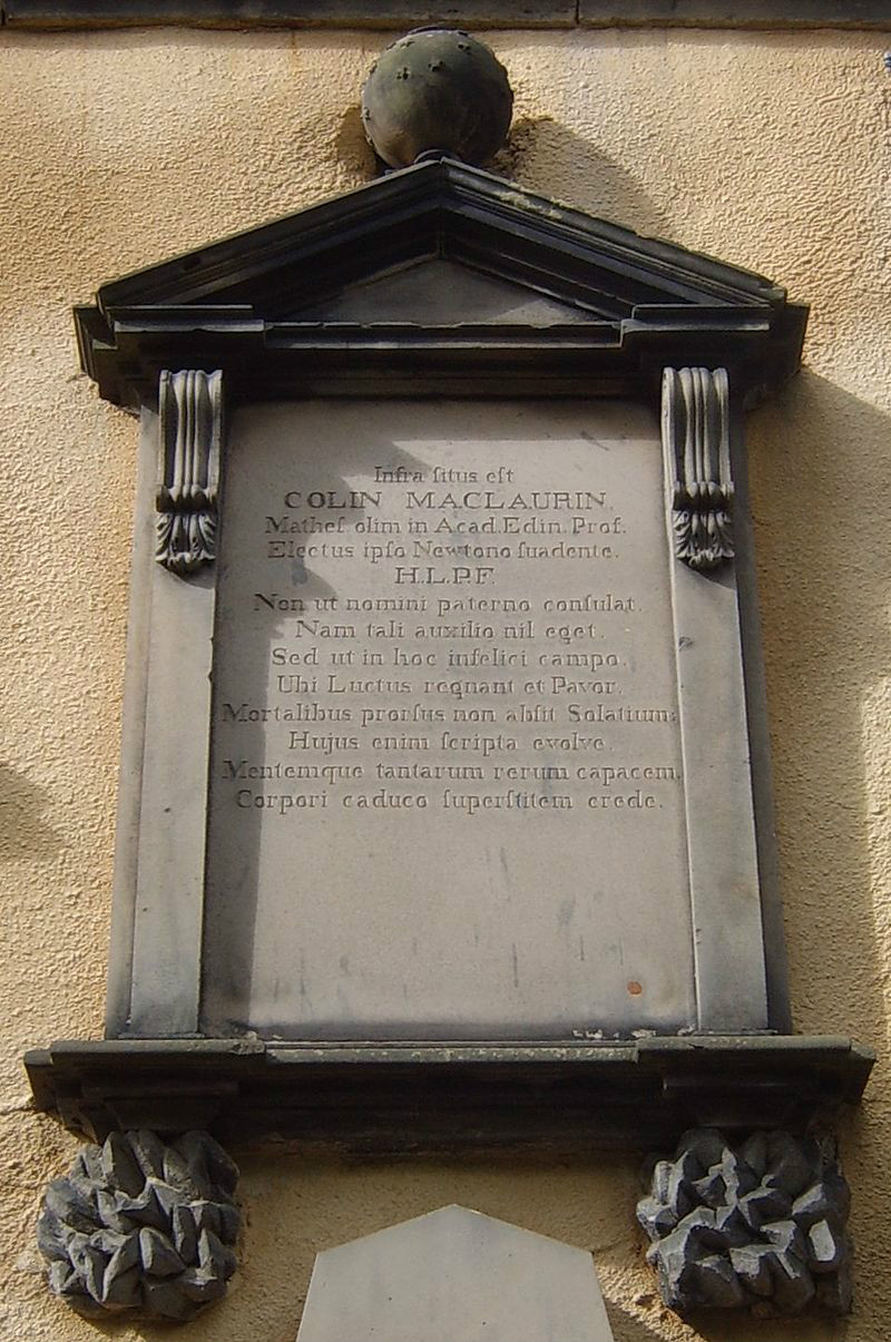 位於愛丁堡方濟各墓園的馬克勞林紀念碑。