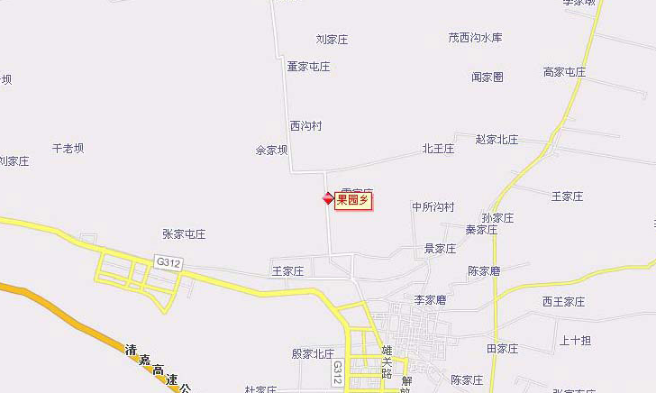 甘肅省酒泉市肅州區果園鄉行政地圖