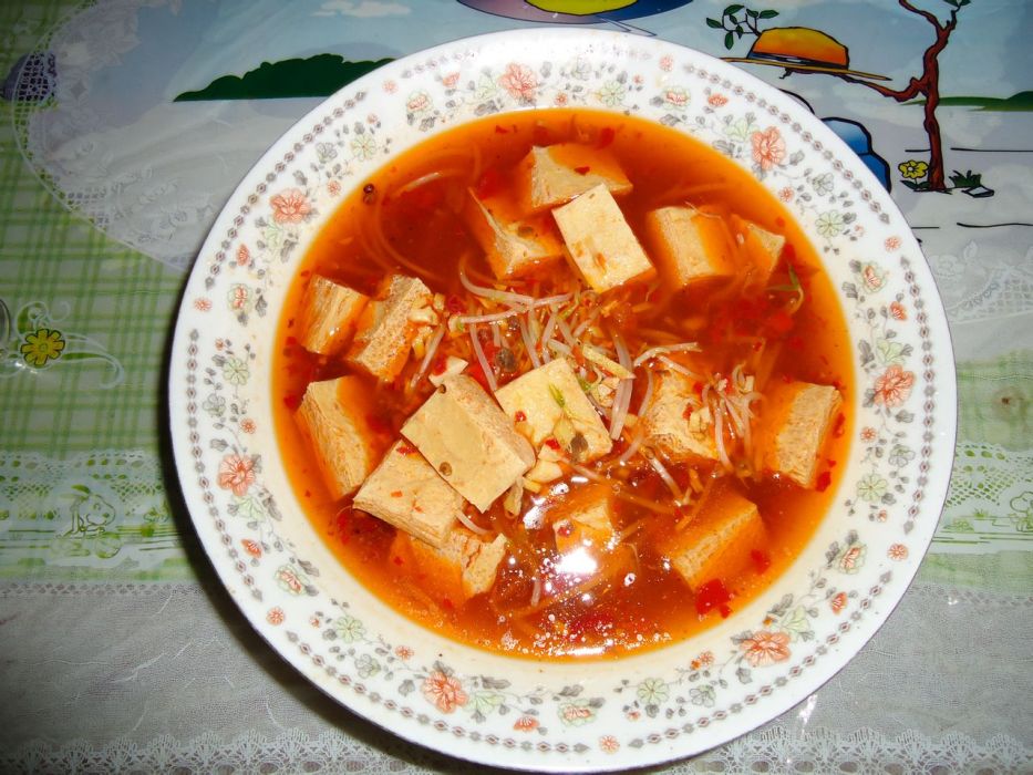 紅燴芽菜凍豆腐