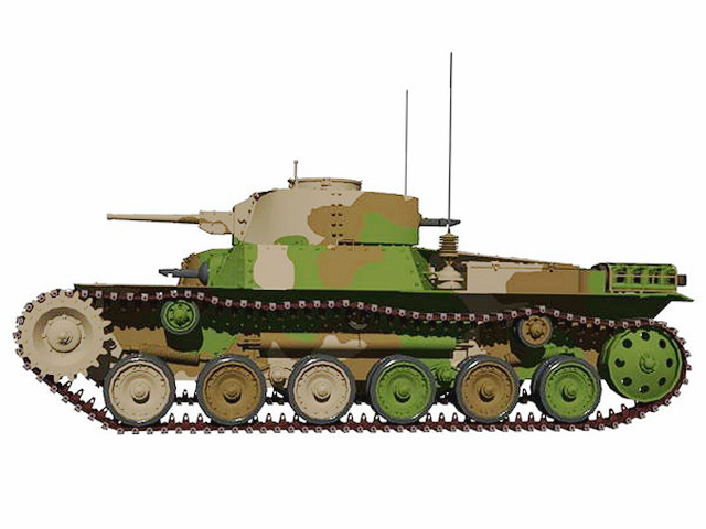 97式中型坦克3D模擬圖