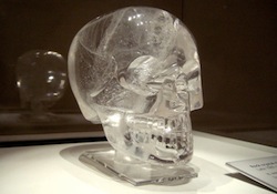 大英博物館中保存的水晶骷髏頭