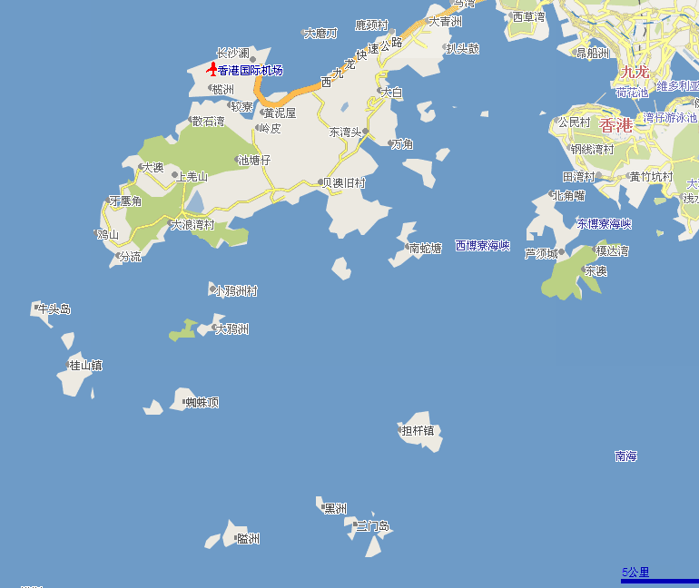 香港離島區地圖