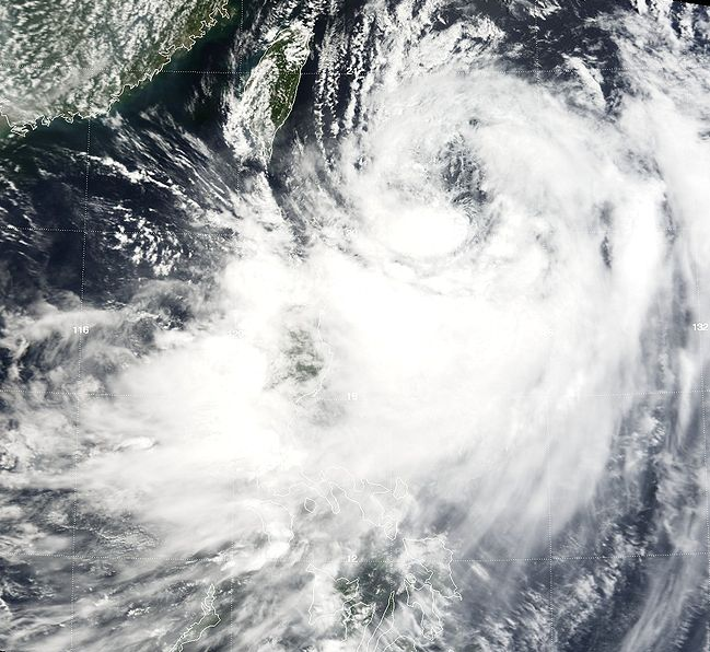 強熱帶風暴碧利斯 衛星雲圖