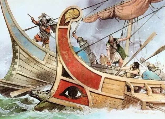 偶遇海盜的羅馬戰船