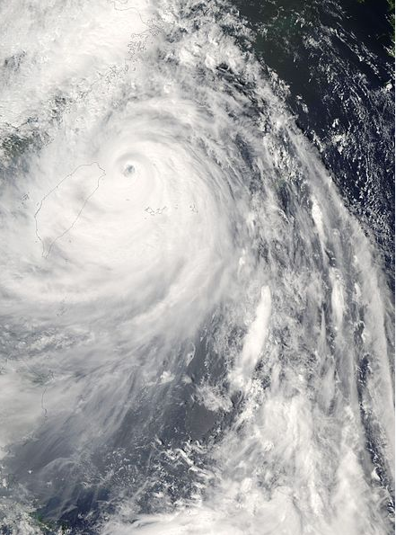 超強颱風韋帕衛星雲圖
