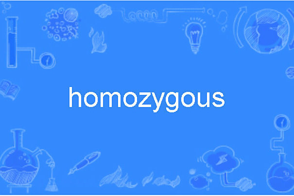 homozygous homozygous