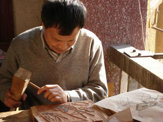 杭州雕版印刷傳承人 黃小建師傅