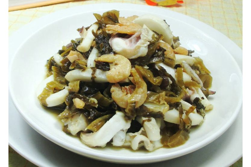 酸菜炒烏賊 酸菜炒烏賊