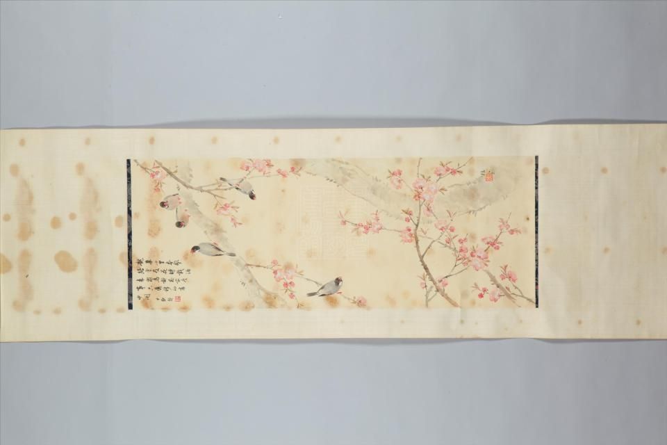 花鳥圖(杜宇創作的紙本畫)