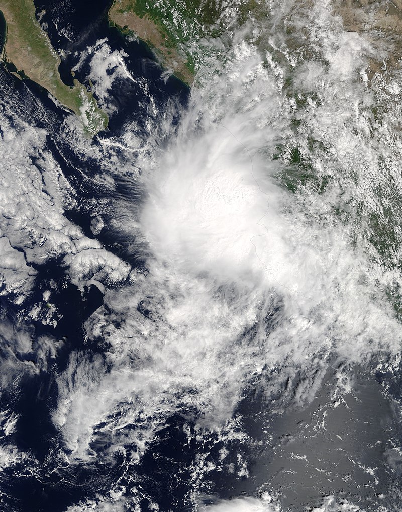 熱帶風暴皮拉爾 衛星雲圖
