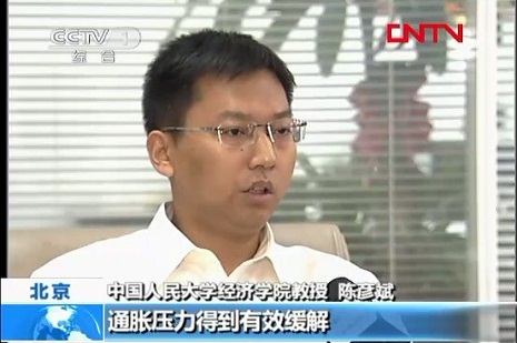 陳彥斌教授做客CCTV頻道專題訪談