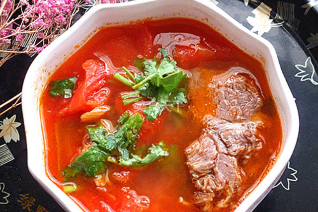 茄蔥牛肉湯