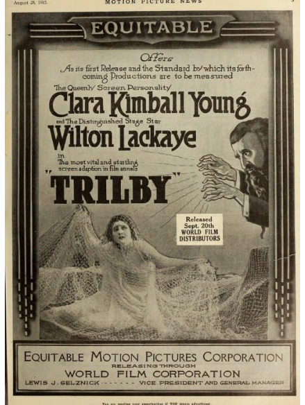 Trilby(美國1915年Maurice Tourneur執導的電影) Trilby(美國1915年Maurice Tourneur執導的電影)