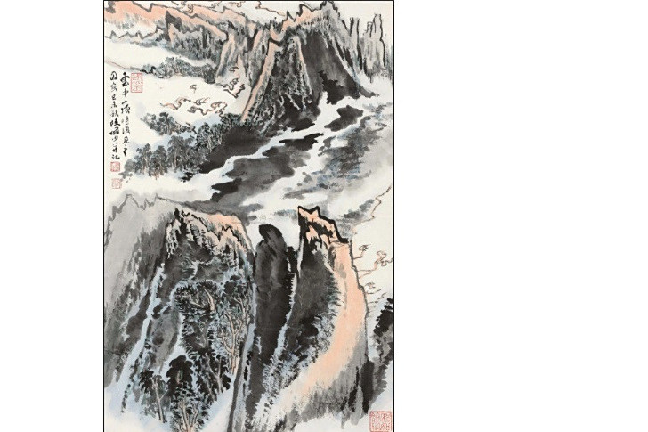 雲中山景