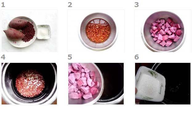 紫薯紅豆湯（做法步驟）