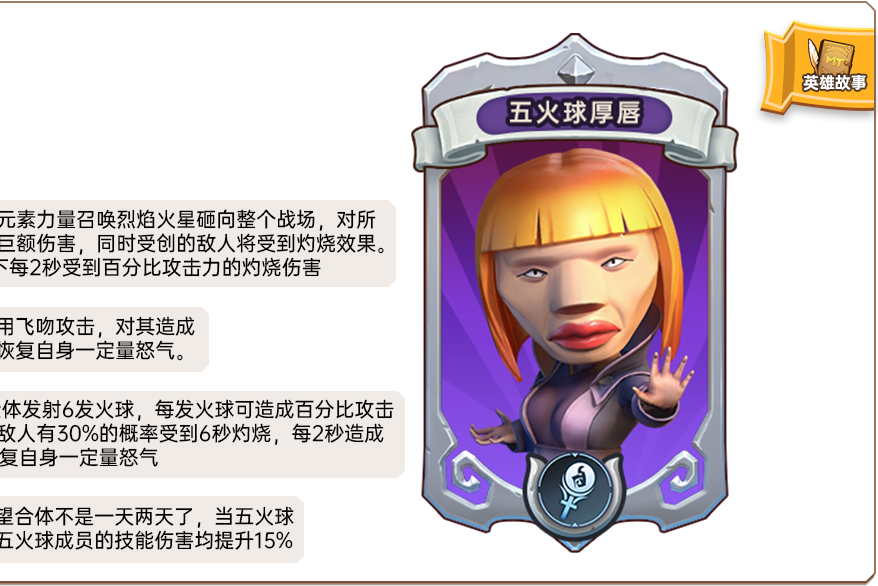 五火球厚唇(《我叫MT:歸來》手遊的卡牌角色) 五火球厚唇(《我叫MT:歸來》手遊的卡牌角色)
