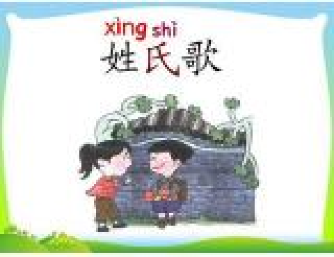 姓氏歌(大靖大墩國小提供的微課課程) 姓氏歌(大靖大墩國小提供的微課課程)