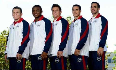 2012倫敦奧運會 美國體操男隊 （左一）
