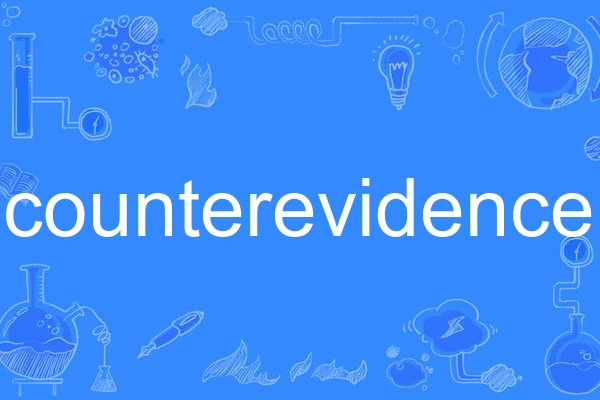 counterevidence counterevidence