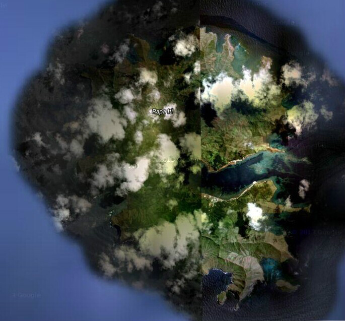 拉帕島衛星圖