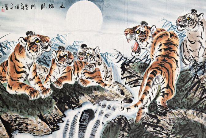 五虎圖 五虎圖