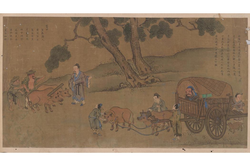 子路問津圖