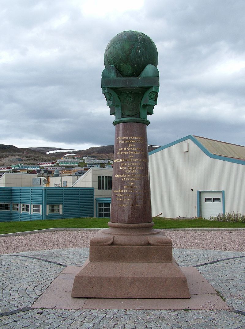斯特魯維測地弧最北的一個測量點（挪威）