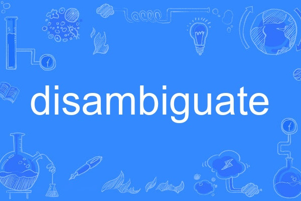 disambiguate disambiguate