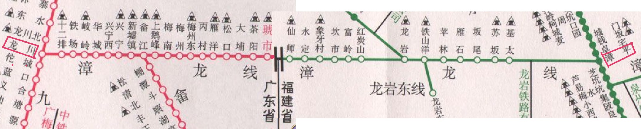 漳龍線線路圖