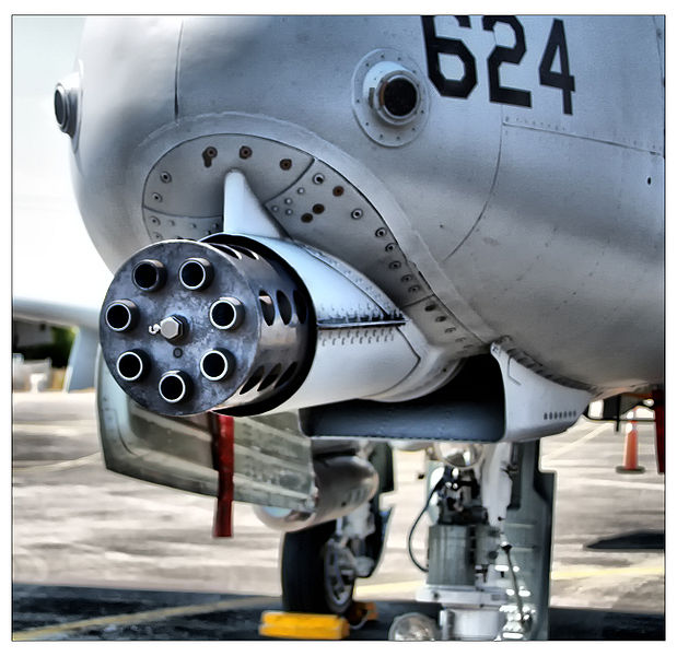 A-10攻擊機所用機炮即GAU-8