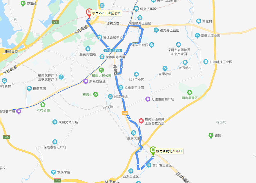 深圳公交B989路 深圳公交B989路